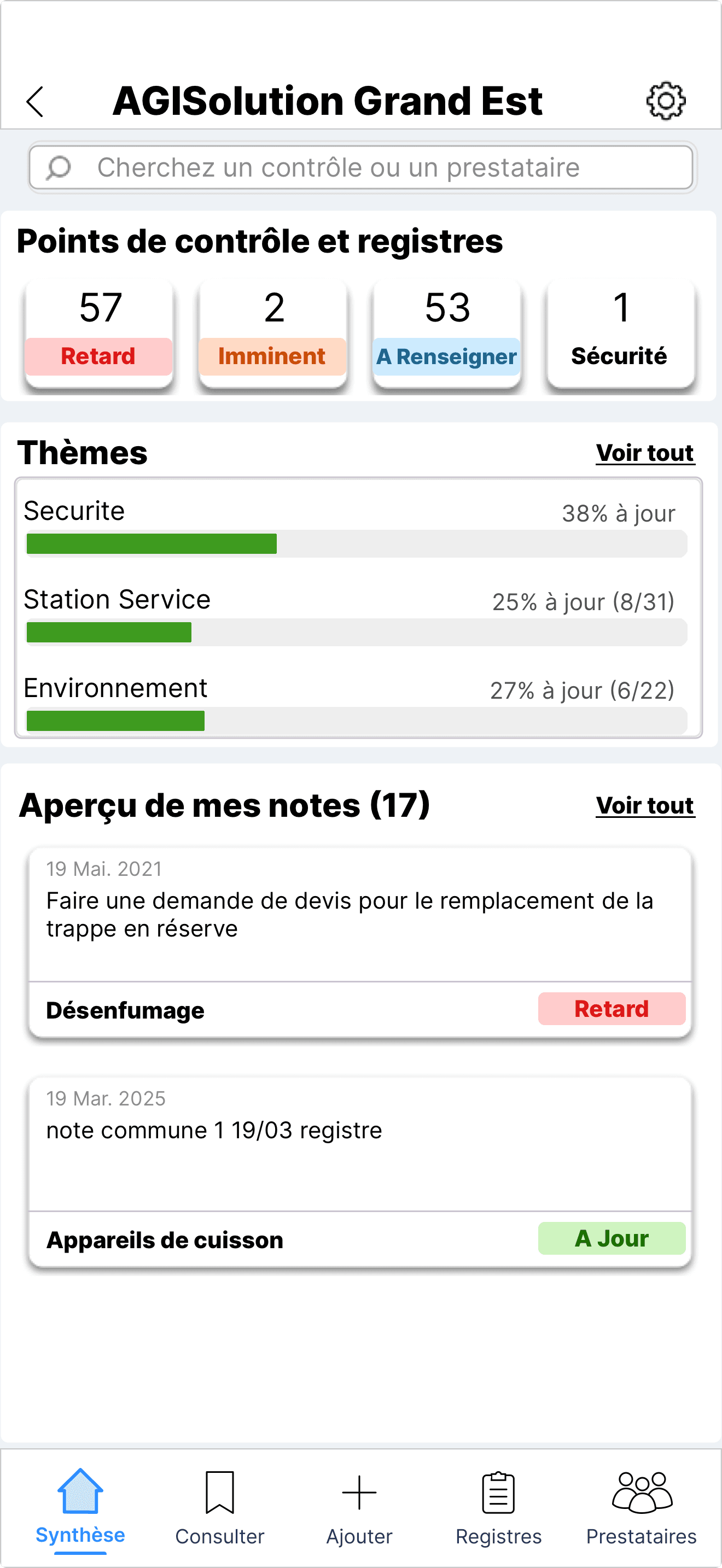 Application TraçaDOC sur mobile